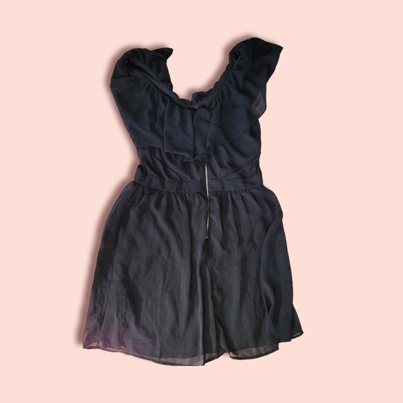 Anthopolgie ruffled little black dress small - Picture 2 of 6